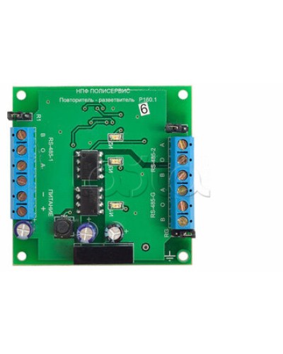 Модуль повторителя-разветвителя Полисервис RS-485/RS-485 в Новороссийске Модули сопряжения Pintop.ru