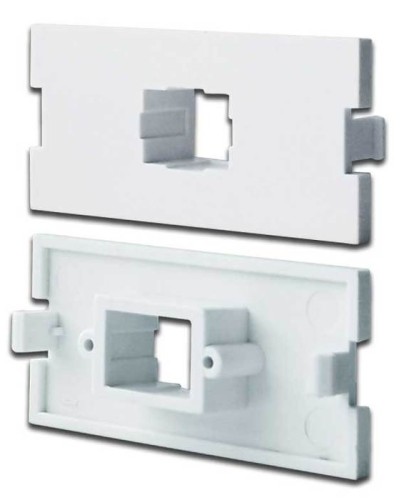 Вставка модульная под SC симплексный адаптер в розетку LAN-MB, белая LANMASTER LAN-MBP-1SC-WH в Новороссийске Коннекторы Pintop.ru