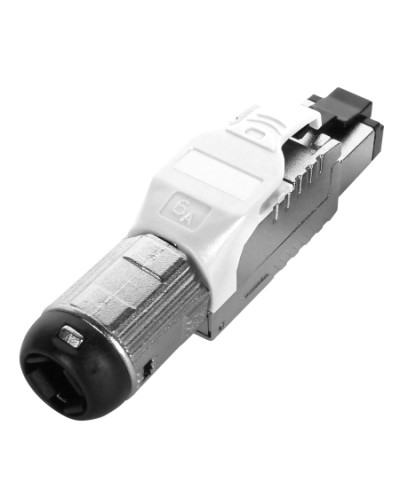 Разъем полевой оконцовки RJ-45 Hyperline (PLUE-8P8C-S-C6A-SH-WH) в Новороссийске Патч-корды и пигтейлы Pintop.ru