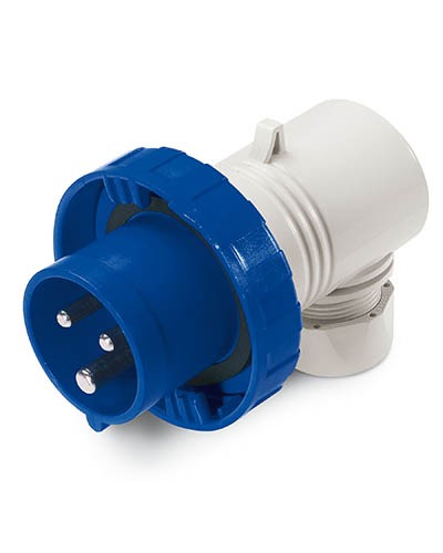 Вилка кабельная угловая IP67 16А 2P+E 230В DKC DIS2261633 в Новороссийске Аксессуары для стоек и шкафов Pintop.ru