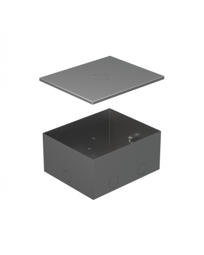 BOX/4 Металлическая коробка с крышкой для заливки в пол 159,6х133,6х75мм для люков 70040 Экопласт (70141) в Новороссийске Системы лючков и колонн Pintop.ru