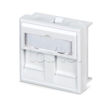 Вставка 45x45 (аналог Mosaic) для 2 модулей формата Keystone Jack Cabeus FP-45-2M