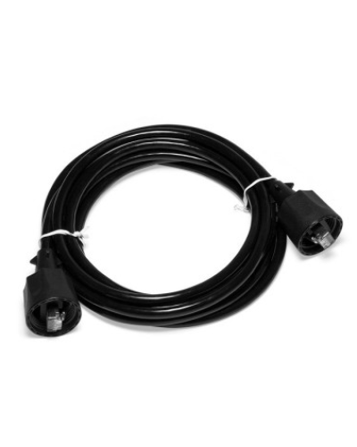 Патч-корд индустриальный RJ45 - RJ45, 4 пары, FTP, категория 5е, 1 м, черный LANMASTER LAN-S45-45-1.0-WP в Новороссийске Патчкорды (медные) Pintop.ru