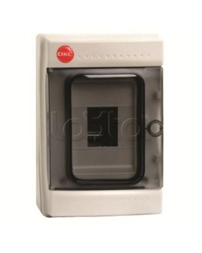 Щиток настенный с дверцей, 4 модуля, IP65, цвет серый DKC 85604 в Новороссийске Боксы для автоматов Pintop.ru