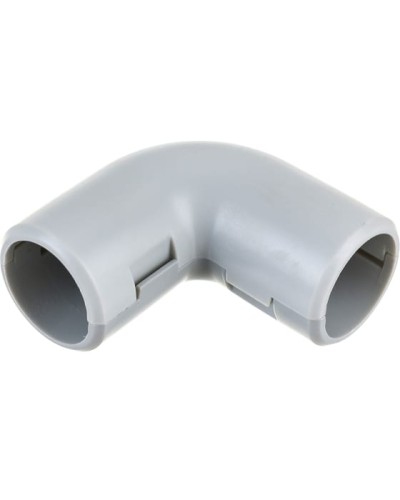 CI16G Угол 90 гр.(2част.), без галогена, для труб D16мм, цвет белый (1уп = 50шт) Экопласт (41216-50HF-W) в Новороссийске Повороты, муфты, тройники Pintop.ru