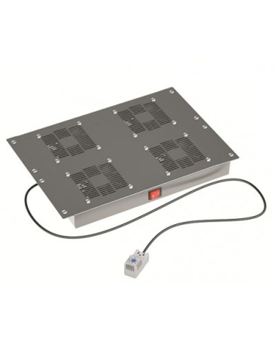 19 Вентиляторный модуль 4 вентилятора с термостатом для 19 IT-корпусов STI/CQE, RAL9005 DKC (R519VSIT4FTB) в Новороссийске Вентиляторные модули Pintop.ru