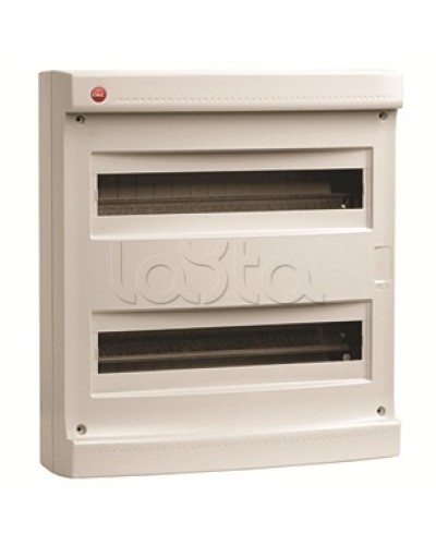 Щиток настен.без двер.36мод.,IP40,сер.,с усил. клем.блок.2х87312 DKC 83736 в Новороссийске Боксы для автоматов Pintop.ru