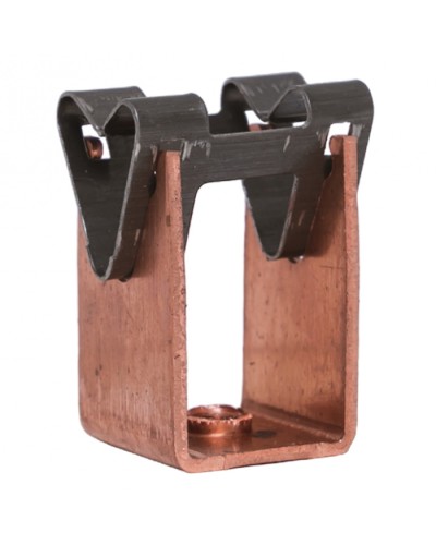 Держатель токоотвода металлический 35мм, L=20мм, Ni/Сu EKF PROxima (lp-d2115-20-cu) в Новороссийске Электротехническое оборудование Pintop.ru