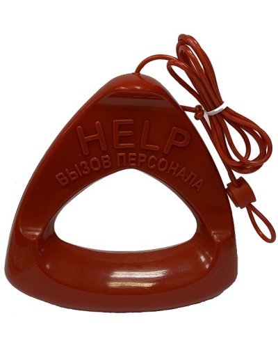 Дополнительная ручка красного цвета со шнуром красного цвета Hostcall MP-060W1 в Новороссийске Система оповещения и трансляции Hostcall Pintop.ru