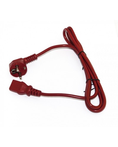 Кабель питания компьютера Hyperline PWC-IEC13-SHM-3.0-RD в Новороссийске Патч-корды и пигтейлы Pintop.ru