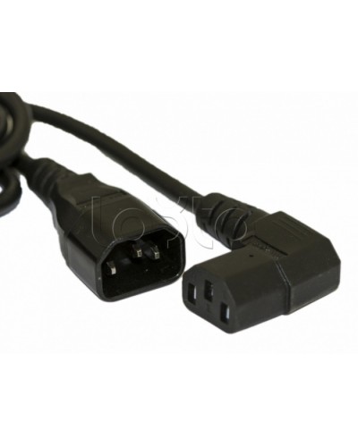 Кабель питания монитор-компьютер Hyperline PWC-IEC13A-IEC14-3.0-BK в Новороссийске Коннекторы Pintop.ru