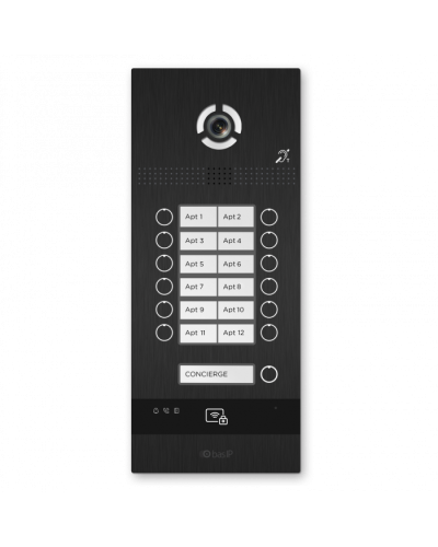 Вызывная панель BAS-IP BI-12FBI BLACK в Новороссийске Вызывные видеопанели малоабонентные Pintop.ru