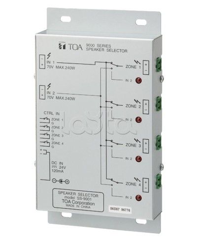 Селектор внешний TOA SS-9001 в Новороссийске Системы оповещения и трансляции TOA Pintop.ru