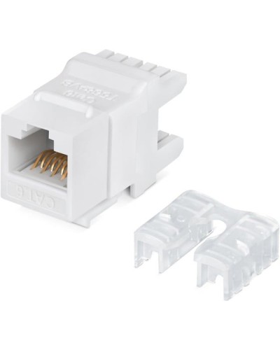 Модуль Keystone Jack RJ-45(8P8C), UTP неэкранированный, CAT 6, тип 180 градусов, белый REXANT PRO 02-0250 в Новороссийске Модули Keystone Pintop.ru