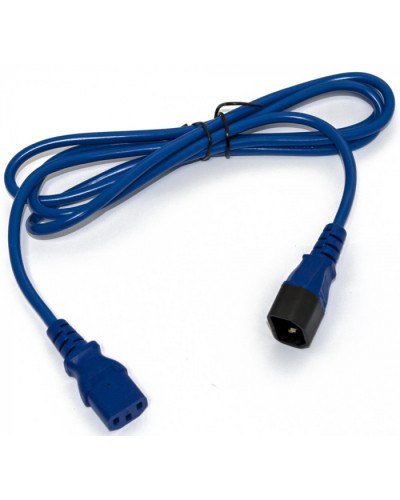 Кабель питания монитор-компьютер Hyperline PWC-IEC13-IEC14-0.5-BL в Новороссийске Патч-корды и пигтейлы Pintop.ru