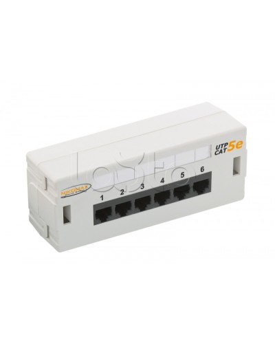 Патч-панель 19, 6xRJ45NIKOMAX (NMC-WP06UD2-GY) в Новороссийске Патч панель Pintop.ru