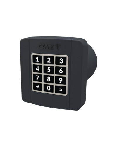 Проводная встраиваемая кодонаборная клавиатура Came 806SL-0290 - SELT2BDG, подключаемая к шине CXN, 12 кнопок, синяя подсветка, RAL7024 в Новороссийске Запчасти для шлагбаумов и автоматики Pintop.ru