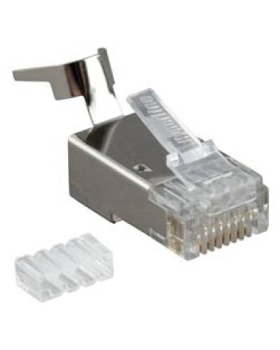 Разъем RJ-45 под витую пару, кат. 6, экранированный, универсальный Hyperline PLUG-8P8C-UV-C6-TW-SH в Новороссийске Коннекторы и разъемы Pintop.ru