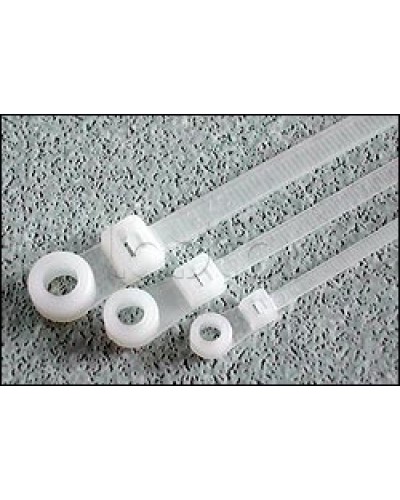 Хомут-стяжка нейлоновый 200x4,8 с отверстием под винт Hyperline GTM-200STC (100 шт/уп.) в Новороссийске Стяжки-хомуты Pintop.ru