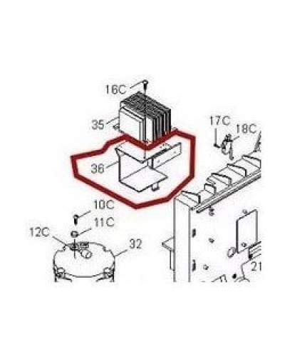 Кронштейн крепления аккумуляторов BX-P Came 119RIBX036 в Новороссийске Запчасти для шлагбаумов и автоматики Pintop.ru