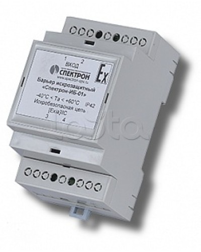 Барьер искрозащиты для цепей питания Спектрон-ИБ-01 в Новороссийске Устройства защиты операционных процессоров (ОПС) Pintop.ru