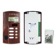 Блок вызова видеодомофона на 4 абонентов Цифрал M-4M/PVС