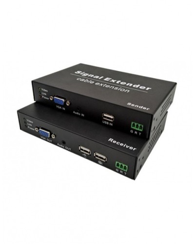 NST NS-HDU-VGA-KVM-AR KVM VGA+USB удлинитель по витой паре с поддержкой Audio, RS232 до 120м в Новороссийске Системы видеонаблюдения Pintop.ru