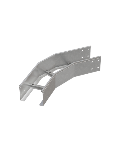 Угол лестничный горизонтальный 45 гр. 150х600х1,2 мм HD85 N КМ-профиль (LGL45-150-600-1.2 HD85 N) в Новороссийске Аксессуары для лотков Pintop.ru