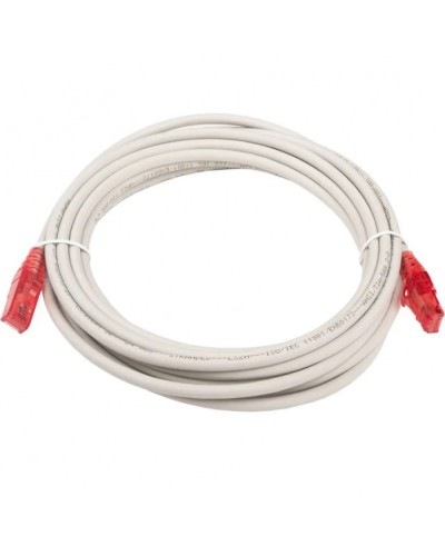 Патч-корд RJ45-RJ45, 4 пары, UTP, кат.5е, LSZH (5м) Hyperline PC-LPM-UTP-RJ45-RJ45-C5e-5M-LSZH-GY в Новороссийске Патчкорды (медные) Pintop.ru