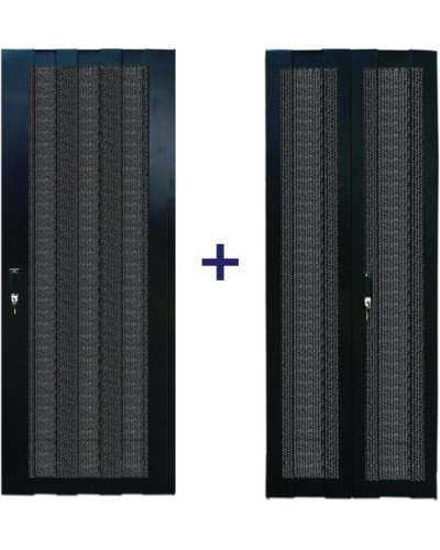 Комплект дверей 42U, 800 мм, черный, передняя - перфорированная, задняя - распашная перфорированна TWT TWT-CBB-DR42-8x-S-P1 в Новороссийске Аксессуары для стоек и шкафов Pintop.ru