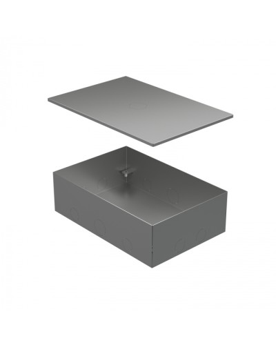 BOX/6-8 Металлическая коробка с крышкой для заливки в пол 249,6х167,6х75мм Экопласт (70161) в Новороссийске Распределительные коробки Pintop.ru