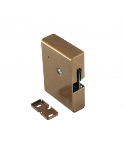 Замок электромеханический с толкателем и датчиком положения двери Promix-SM308.10.1 (коричневый) в Новороссийске Электромагнитные замки Pintop.ru