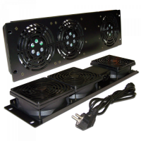 Блок 3-х вентиляторов 19" вертикальный, без термостата, 3U TWT (TWT-CB-FANV3-RACK)