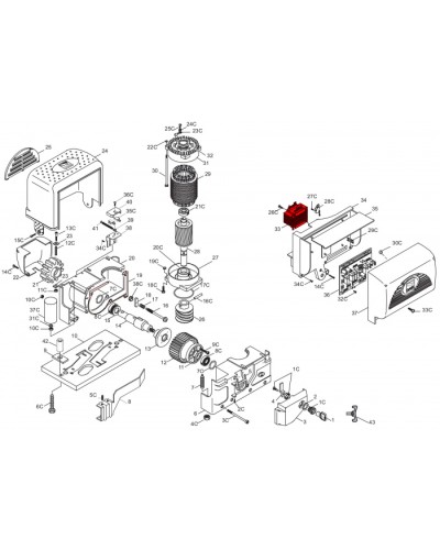 Трансформатор ZU200, ZL22 Came 119RIR263 в Новороссийске Запчасти для шлагбаумов и автоматики Pintop.ru