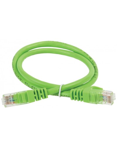 ITK Коммутационный шнур (патч-корд), кат.5Е UTP, 1,5м, зеленый (PC02-C5EU-1M5) в Новороссийске Патч-корды и пигтейлы Pintop.ru
