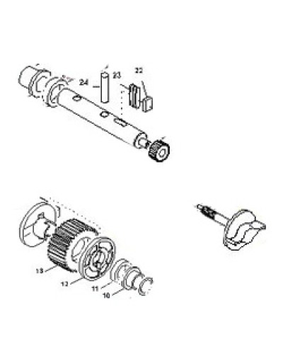 Выходной вал BX-E, BX-E241 Came 119RIBX015 в Новороссийске Запчасти для шлагбаумов и автоматики Pintop.ru