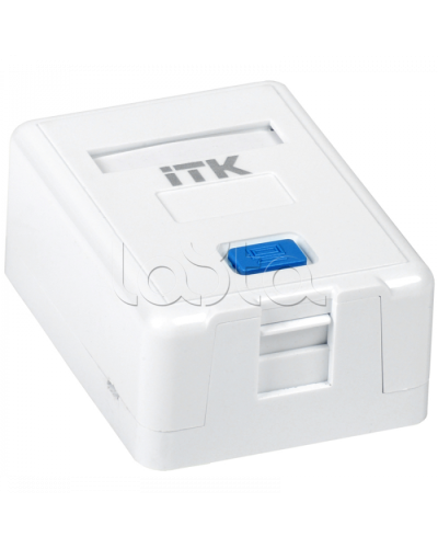 ITK Корпус настенной розетки для 1 мод. Keystone Jack (CS2-012) в Новороссийске Коннекторы Pintop.ru