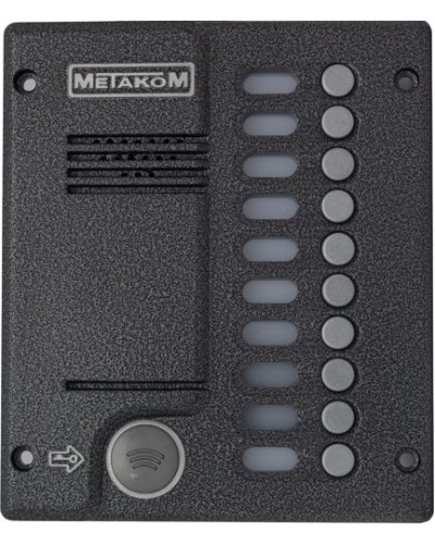 Блок вызова домофона Метаком MК10.2-MFEV в Новороссийске Вызывные видеопанели малоабонентные Pintop.ru