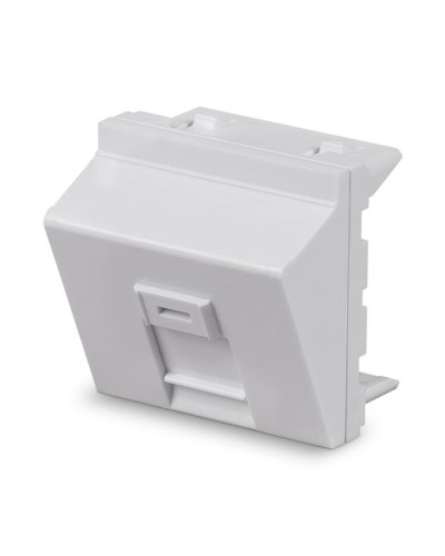 Вставка 45x45 (Mosaic) для 1 модуля формата Keystone Jack, угловая Cabeus (FP-A-45-1M) в Новороссийске Модули Keystone Pintop.ru