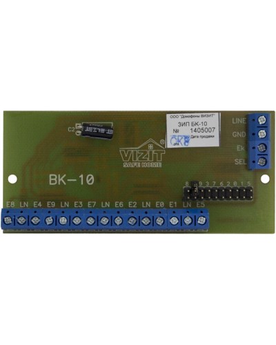 Плата печатная в сборе Vizit ЗИП БК-10 в Новороссийске Аксессуары для многоабонентных систем Pintop.ru