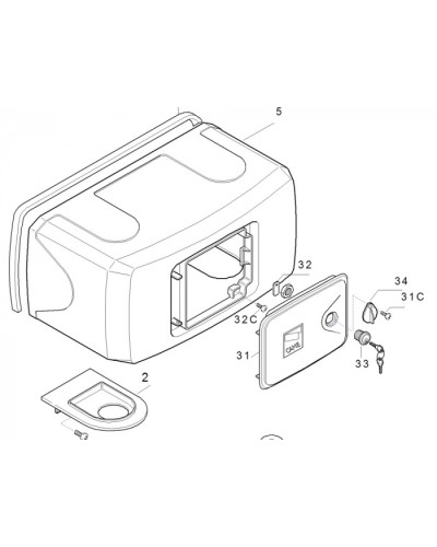 Корпус FERNI пластиковый Came 119RID122 в Новороссийске Запчасти для шлагбаумов и автоматики Pintop.ru