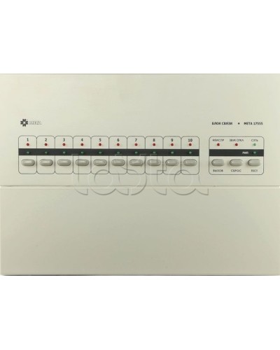 Блок связи на 10 каналов МЕТА 17555 в Новороссийске Система оповещения и трансляции Мета Pintop.ru