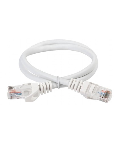 ITK Коммутационный шнур (патч-корд) кат.5Е UTP 5м белый (PC08-C5EU-5M) в Новороссийске Патч-корды и пигтейлы Pintop.ru