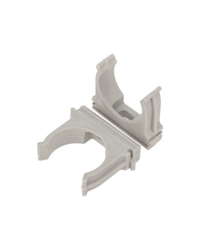 Крепеж-клипса для труб д.16мм, цвет серый Cabeus (CF16-GY) в Новороссийске Держатели, клипсы, скобы Pintop.ru