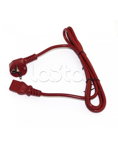 Кабель питания компьютера Hyperline PWC-IEC13-SHM-1.8-RD в Новороссийске Патч-корды и пигтейлы Pintop.ru