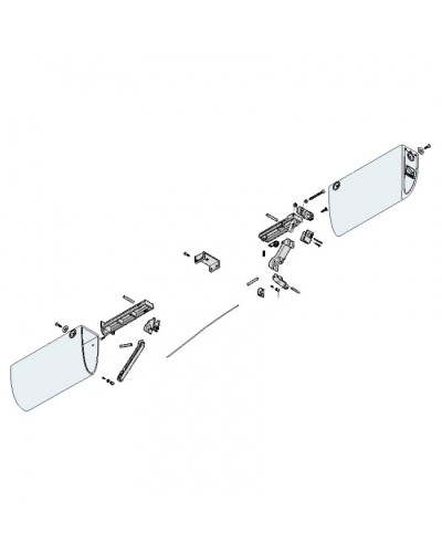 Заглушки боковые профиля безопасности DF Came 119RIR225 в Новороссийске Запчасти для шлагбаумов и автоматики Pintop.ru