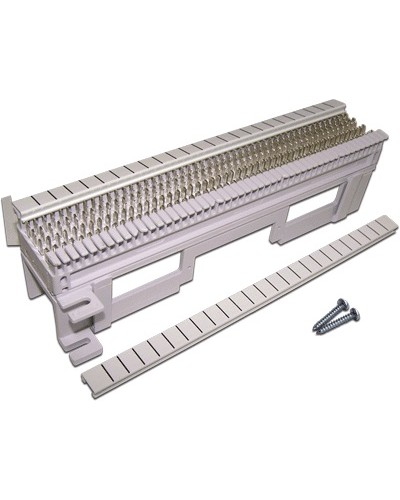 Панель кроссовая 66 типа, 50 пар, настенная, LANMASTER, с установочной площадкой LANMASTER LAN-WS66-50FT в Новороссийске Кроссы оптические Pintop.ru