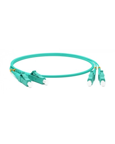 Патч-корд волоконно-оптический MM 50/125(OM3), LC-LC, duplex, LSZH, 1 м Hyperline FC-D2-503-LC/PR-LC/PR-H-1M-LSZH-AQ (FC-503-LC-LC-10G-1M) в Новороссийске Патч-корды оптические Pintop.ru