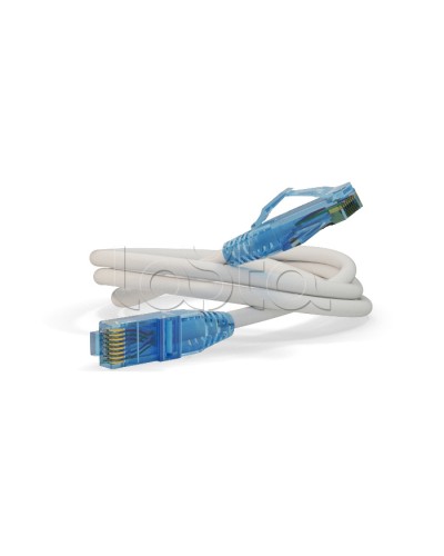 Патч-корд Hyperline PC-LPM-UTP-RJ45-RJ45-C6-1M-LSZH-WH в Новороссийске Патчкорды (медные) Pintop.ru