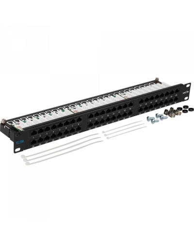 Патч-панель 48 портов, UTP, кат.5E, 1U TWT (TWT-PP48/1U-U5E) в Новороссийске Патч панель Pintop.ru